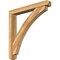 Ekena Millwork Thorton Craftsman Rough Sawn Bracket w/ Offset Brace, Western Red Cedar, 6"W x 44"D x 44"H BKT0604X44X44THR04RWR - alternate 1